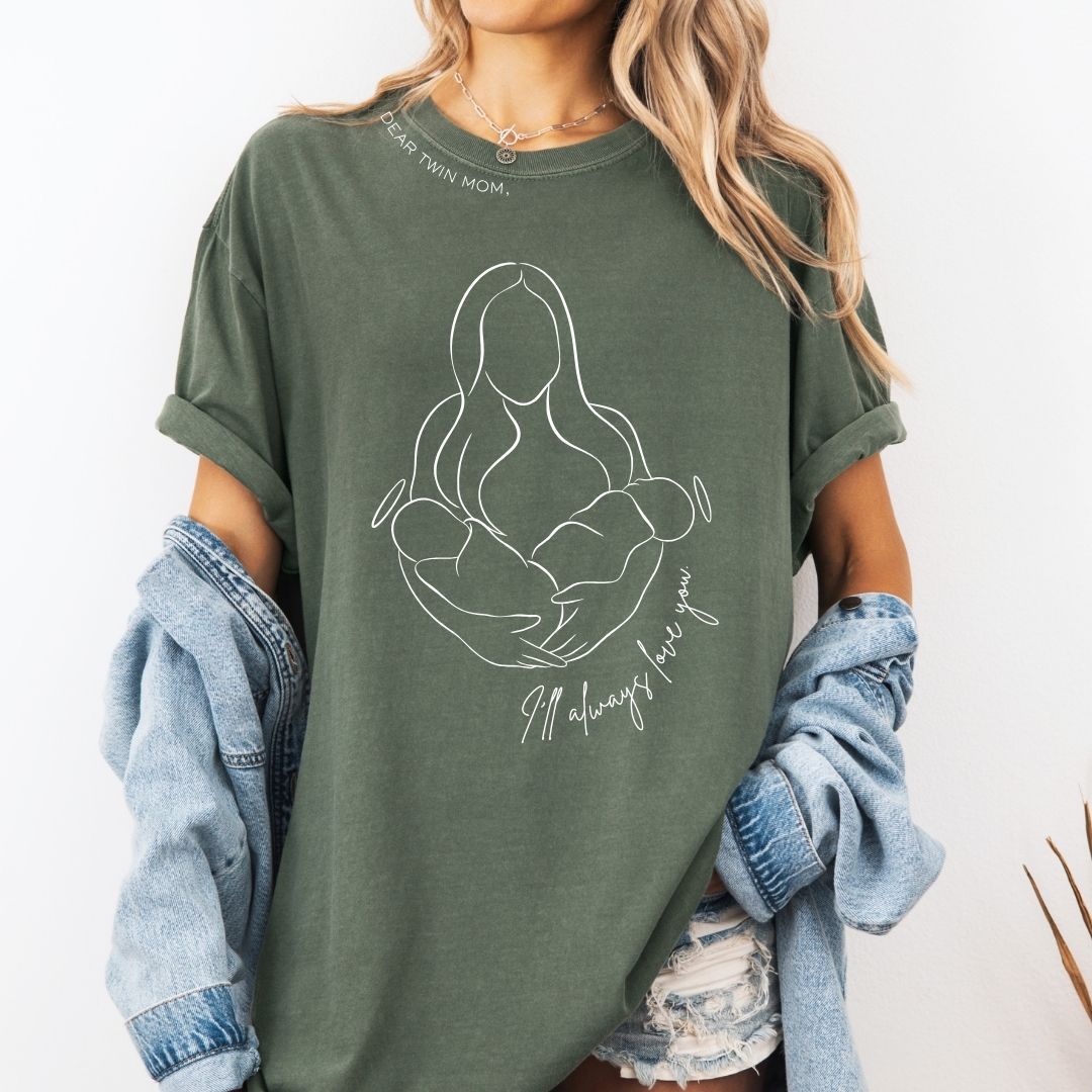 'Dear Twin Mom, I'll Always Love You' Tee, Multiple.
