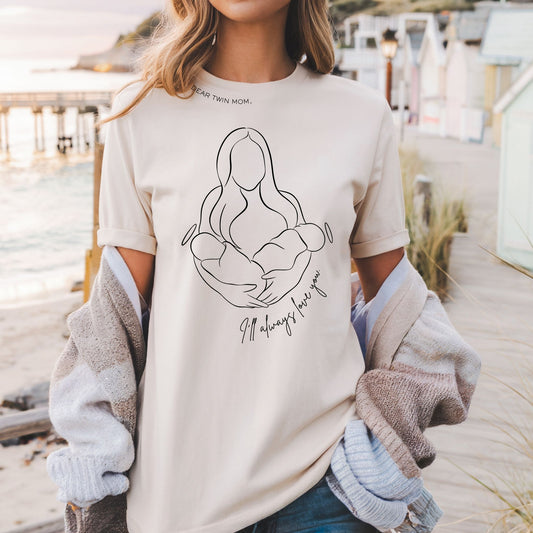 'Dear Twin Mom, I'll Always Love You' Tee, Multiple.